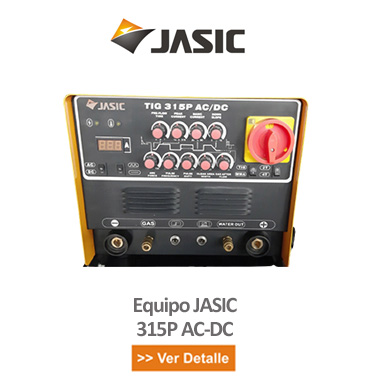 equipo soldadura Jasic 315P TIG AC-DC importado por Soldaduras Centro