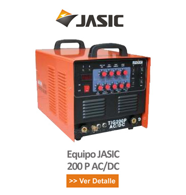 equipo TIG soldadura Jasic 200 P AC/DC importado por Soldaduras Centro